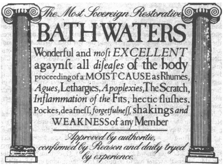  Eighteenth century bath card [23]. 